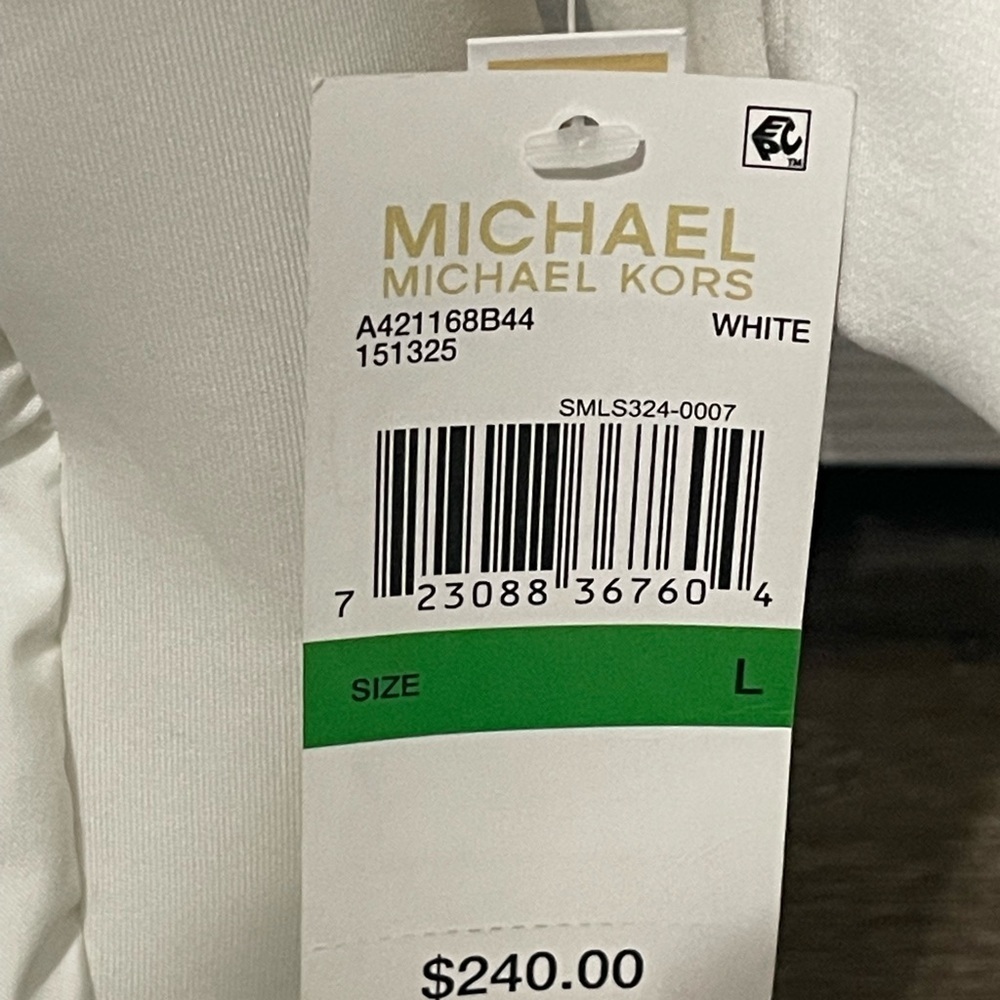 Michael Kors White and Black Belted Jacket - Picture 4 of 5